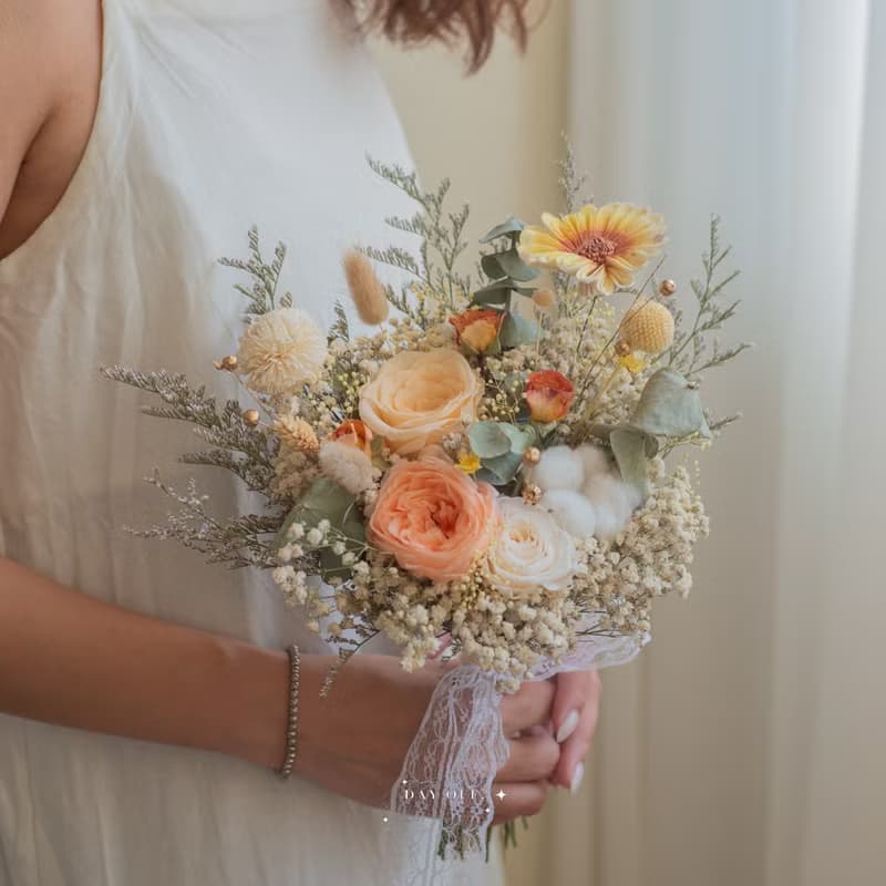 DAY OFF 永生花捧花 結婚捧花 分束捧花 乾燥花 永生花 結婚 禮盒