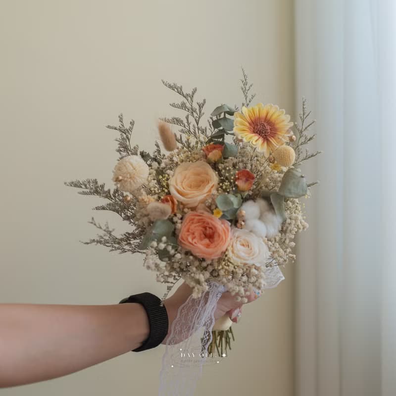 DAY OFF 永生花捧花 結婚捧花 分束捧花 乾燥花 永生花 結婚 禮盒