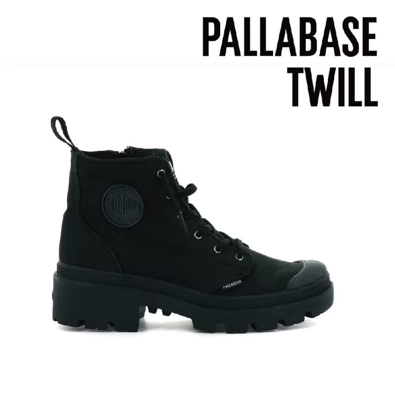 PALLADIUM PALLABASE TWILL經典拉鍊帆布美腿靴96907