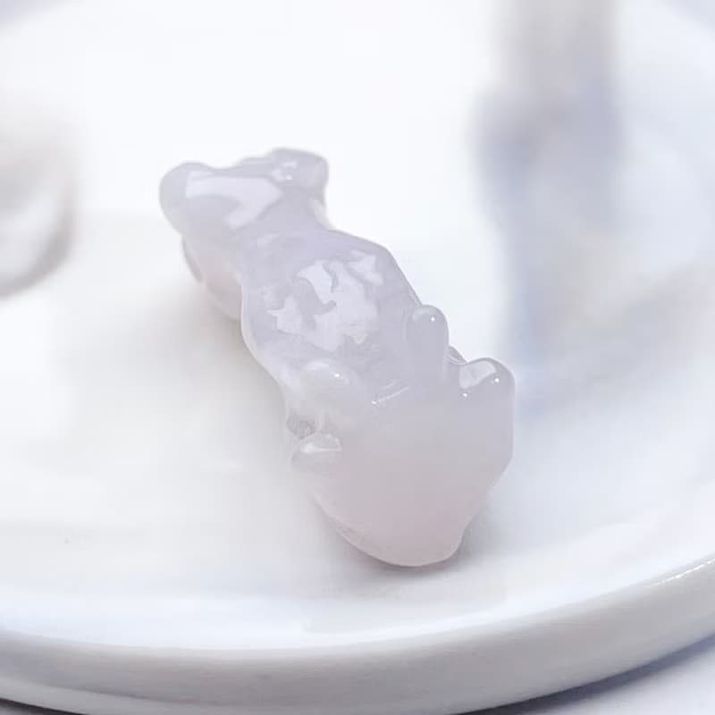 【旺財】冰種翡翠狗狗擺飾 | 天然緬甸玉翡翠A貨 | 送禮