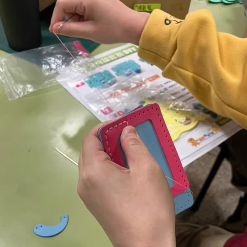 【與麥子們攜手合作】熊熊遇見你 皮革卡夾