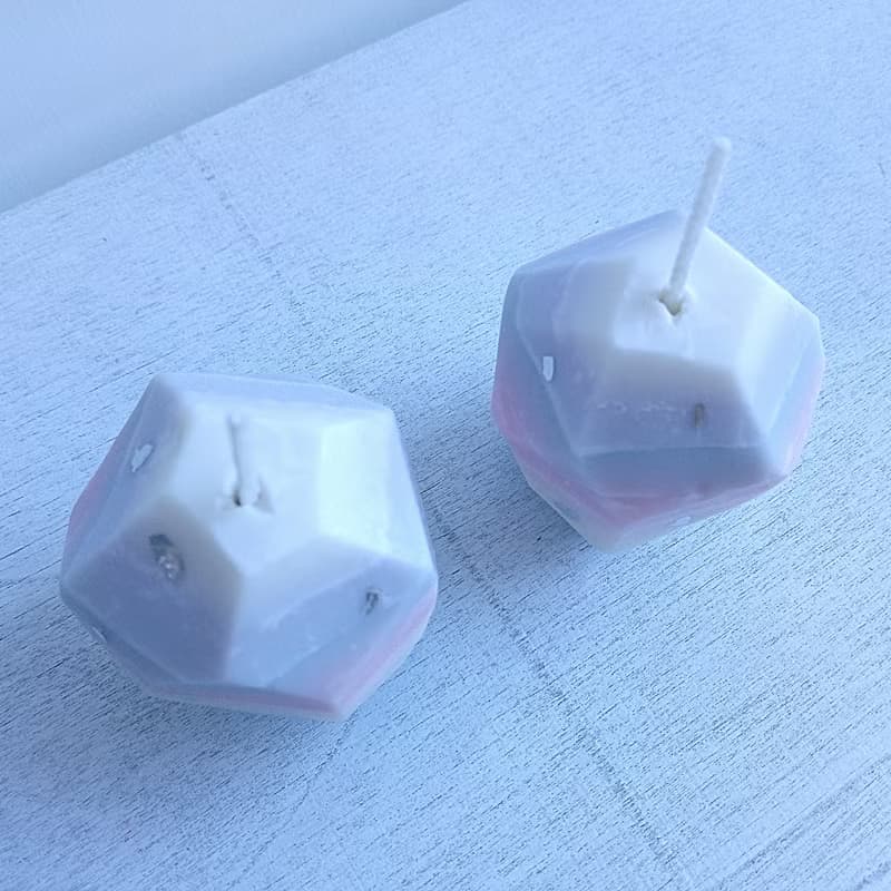 Stone 夢幻石頭2入組 | 天然大豆蠟燭 | 薰衣草 茉莉花 | 禮物