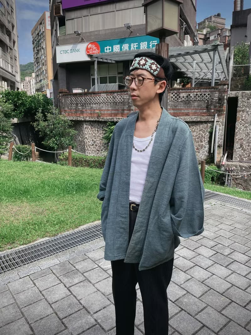 祖母格 編織髮帶 薄荷巧克力