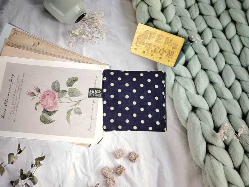 小物系列-厚棉款三角布書籤系列-彩色和風招財貓布書籤-布製書籤-