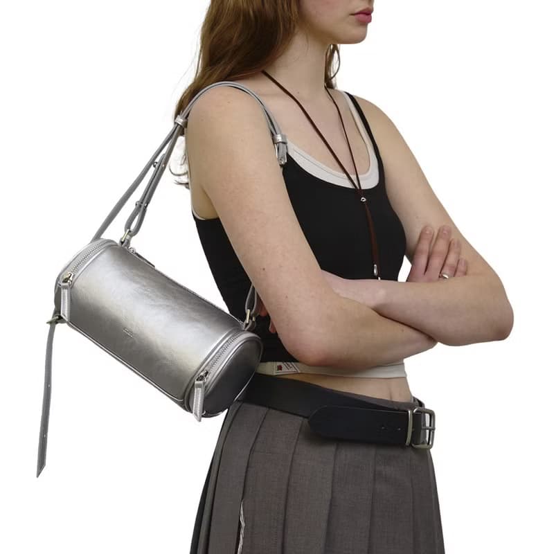 韓國製 MUR Rollpocket 手袋/單肩包/手提袋 (Silver)