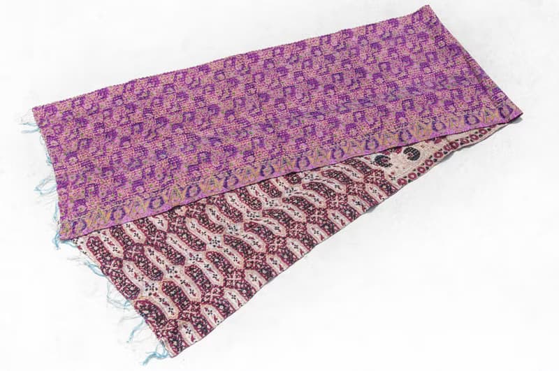 刺繡絲巾/絲綢刺繡圍巾/手縫紗麗線絲巾/印度絲綢刺繡圍巾-印度風