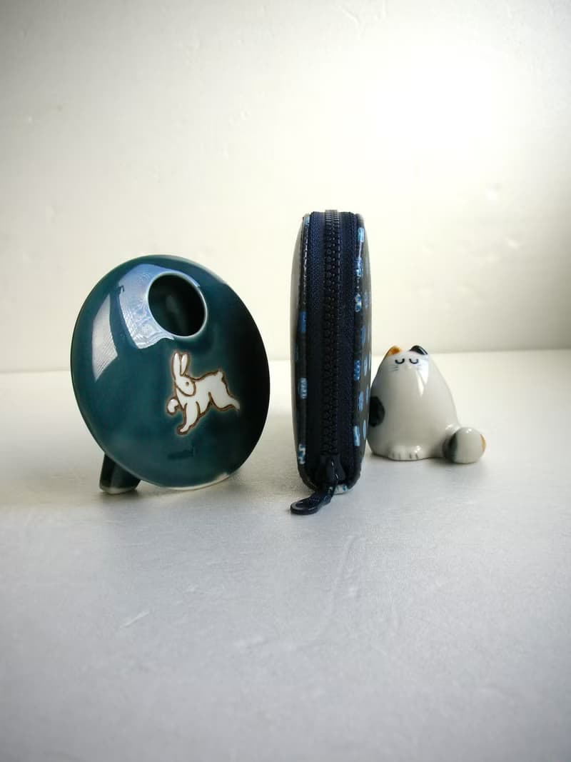 和風防水布【和柄小圈圈】 -長夾/皮夾/零錢包/禮物