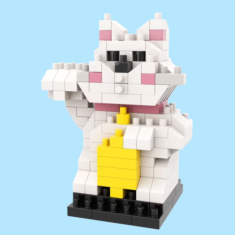 Archbrick x Cheeky Cheeky 厚面招財貓積木 Nanoblock