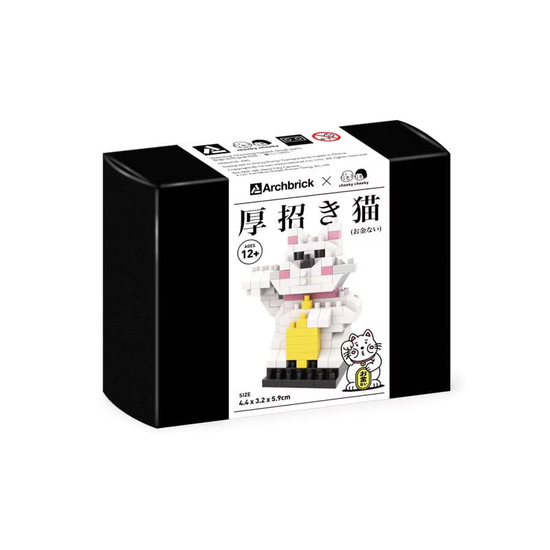 Archbrick x Cheeky Cheeky 厚面招財貓積木 Nanoblock