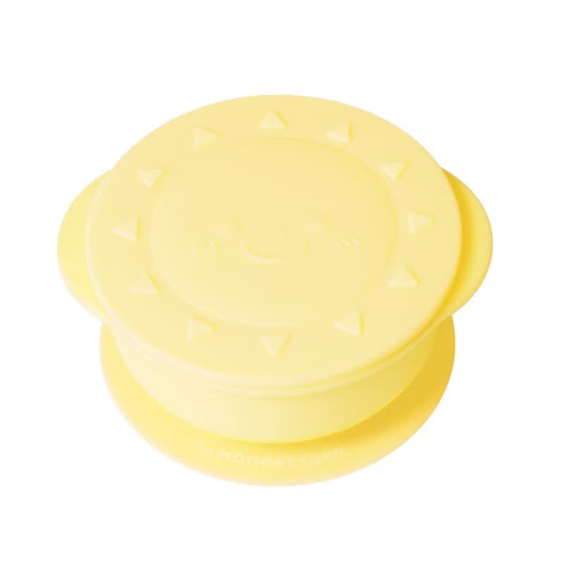 韓國【Mother's Corn】小太陽矽膠餐碗(鵝蛋黃)