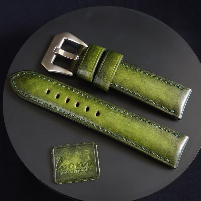 沛納海的綠色表帶 PAM風格的表帶 橄欖色的表帶