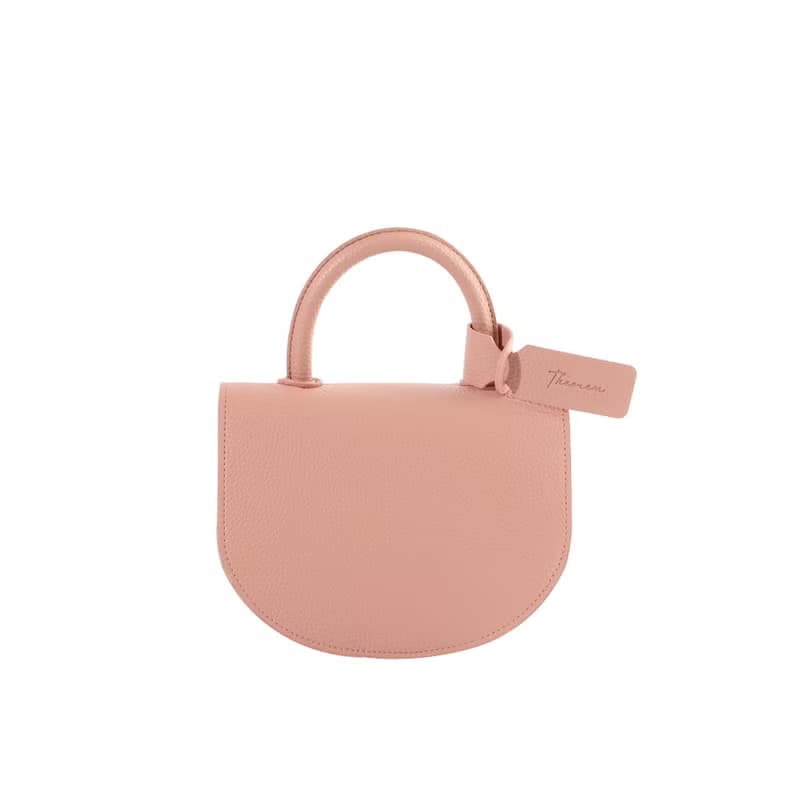 Semi circle cross body handbag or shoulder bag