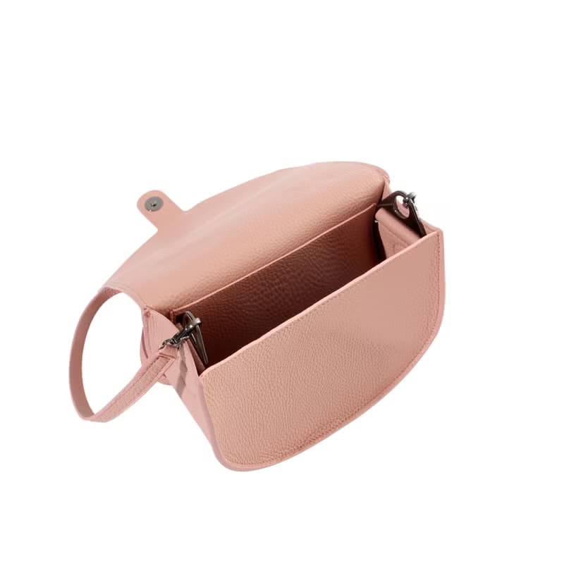 Semi circle cross body handbag or shoulder bag