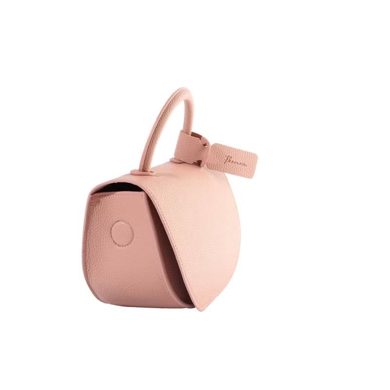 Semi circle cross body handbag or shoulder bag