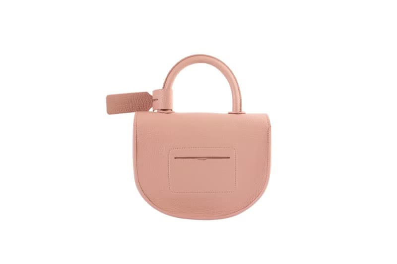Semi circle cross body handbag or shoulder bag