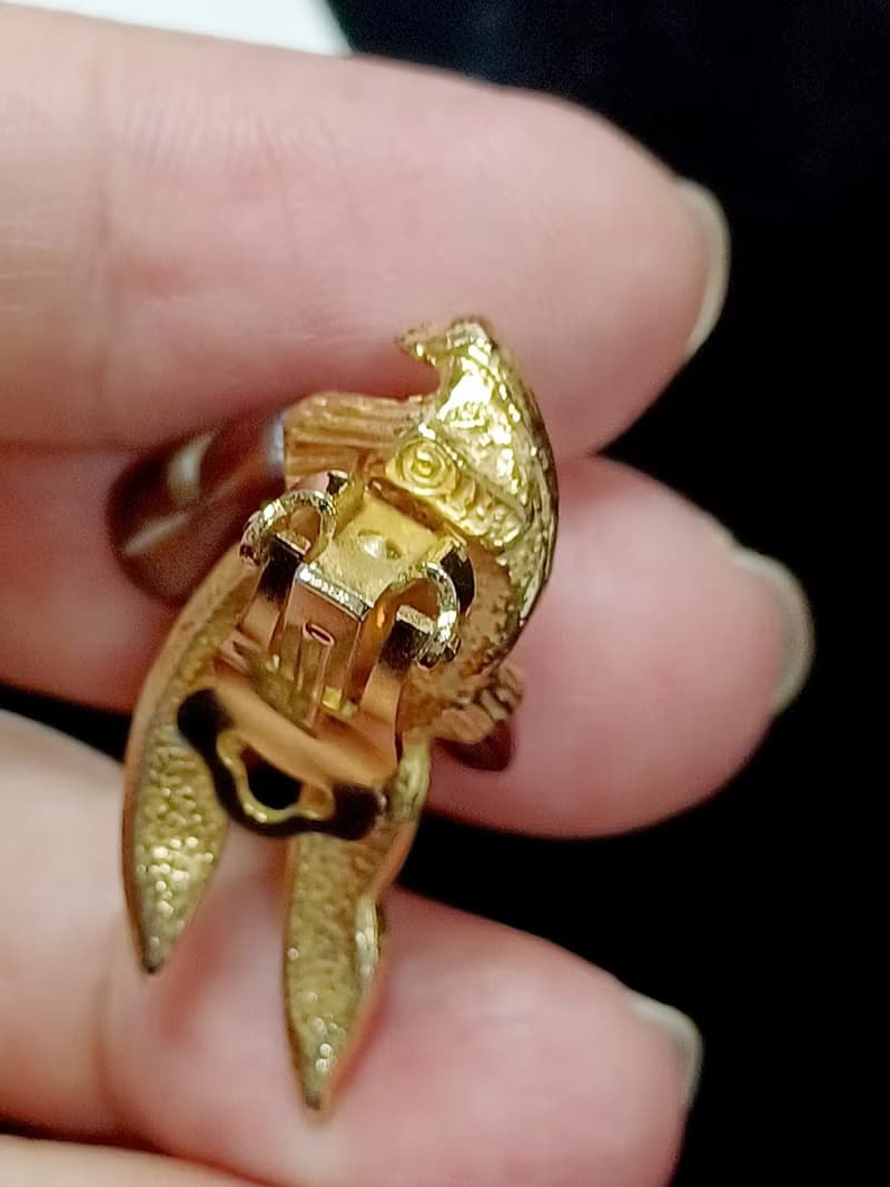 vintage jewelry  古董夾式耳環  ART 羽毛系列