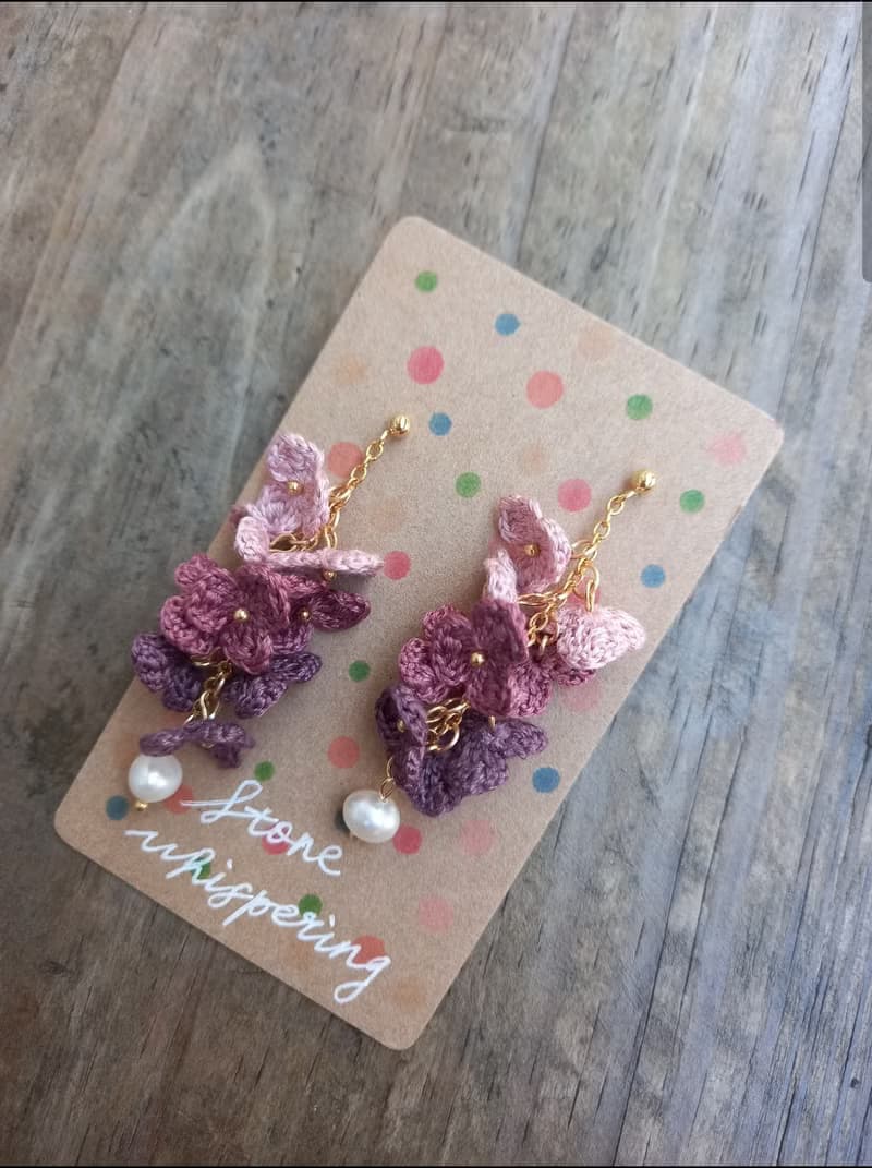 花穗 垂墜耳針/耳夾