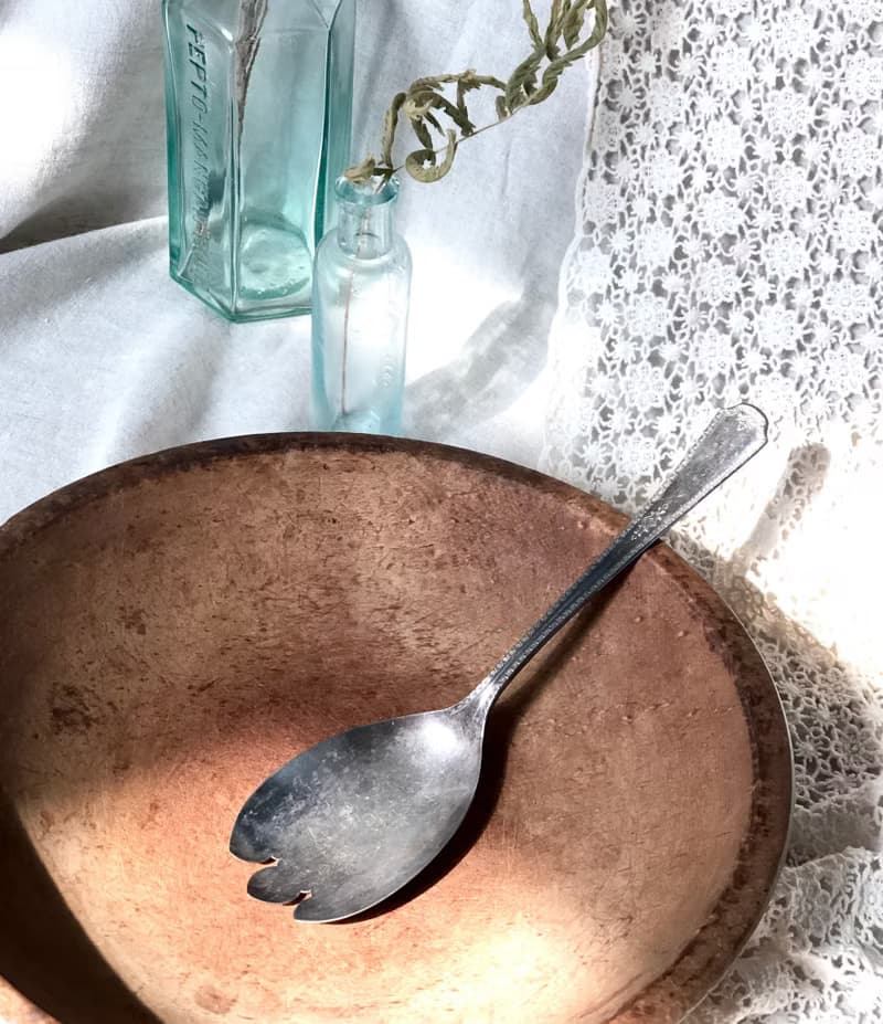 Antique 1929年製美國鍍銀大沙拉叉子