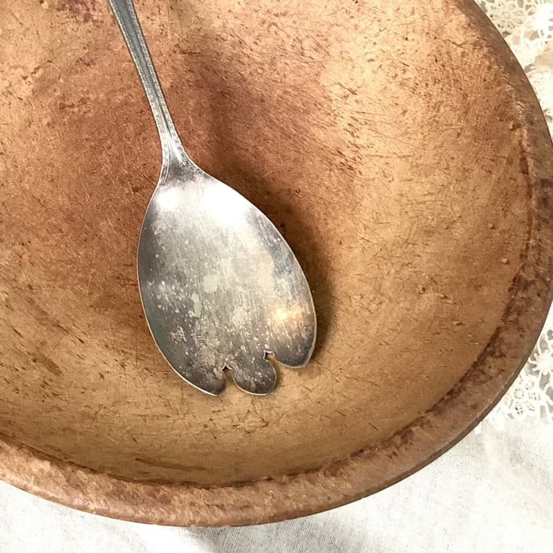 Antique 1929年製美國鍍銀大沙拉叉子