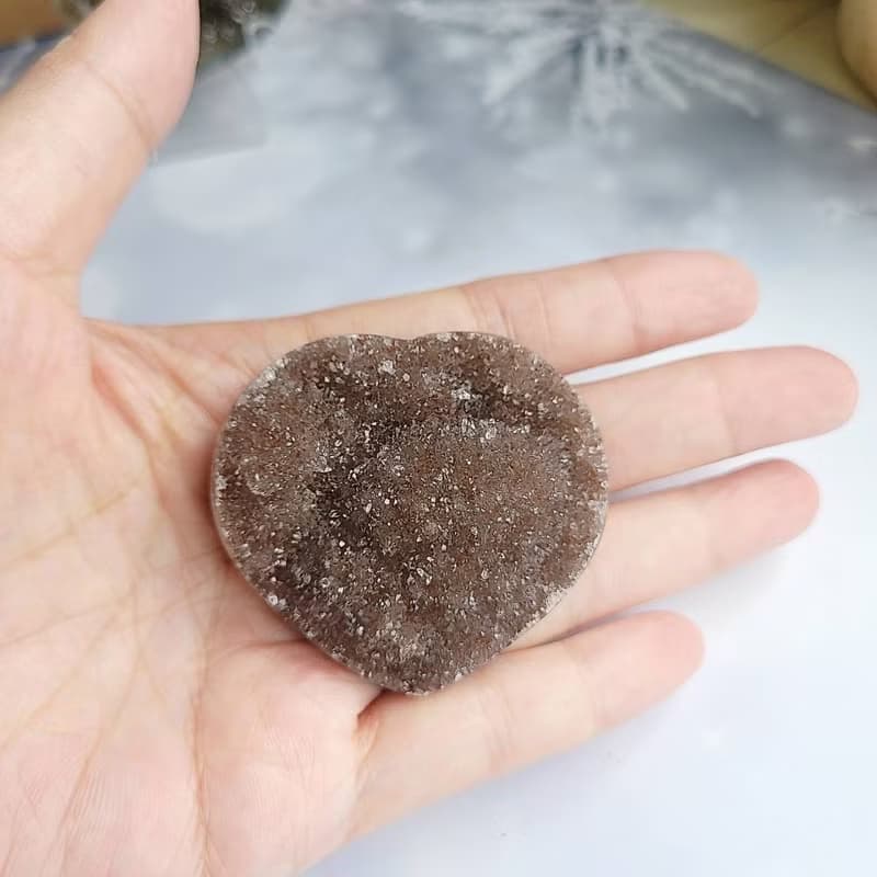 烏拉圭彩晶愛心/淨化消磁/招財納福/風水石(Q、R)
