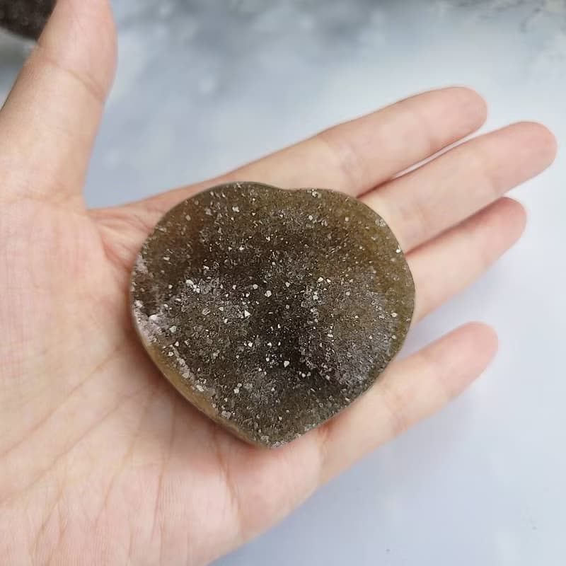 烏拉圭彩晶愛心/淨化消磁/招財納福/風水石(Q、R)