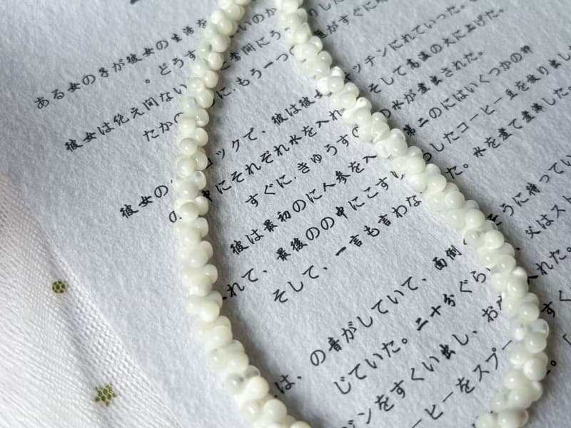 天然白貝母  珍珠貝母 項鍊