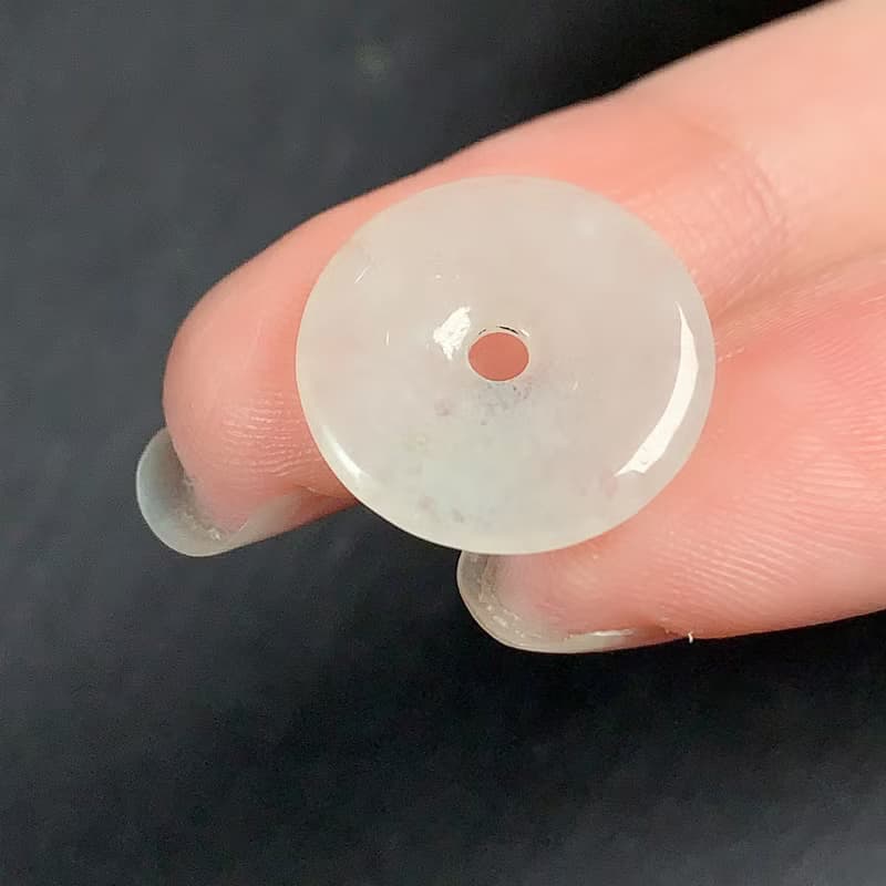【願‧平安】冰種翡翠平安扣項鍊 | 天然緬甸玉A貨翡翠 | 送禮