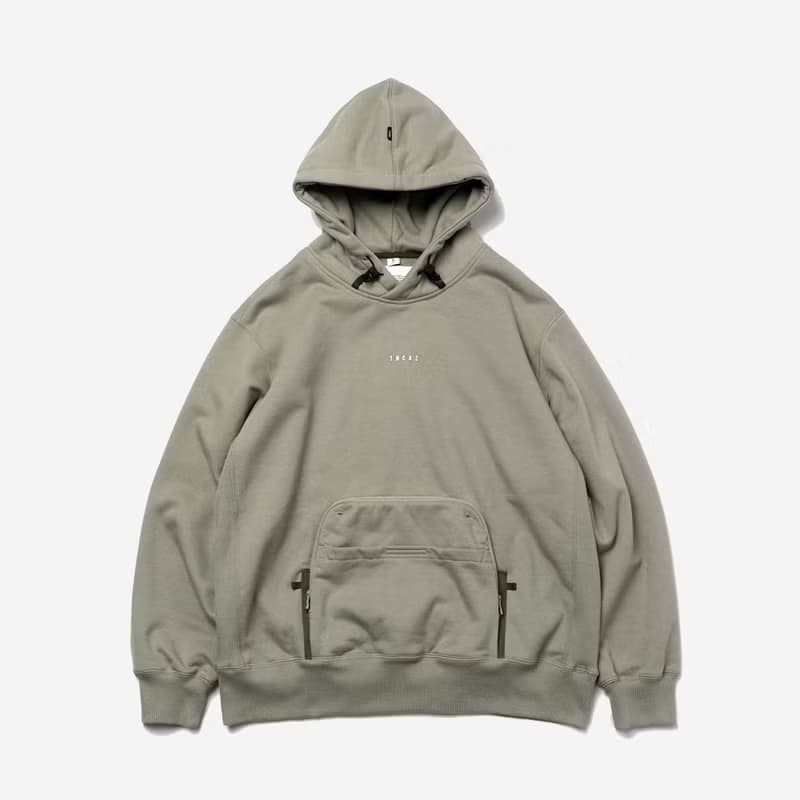 Tool Bag Hoodie工具袋針織連帽衛衣大學T 黑色/月桂色 多口袋