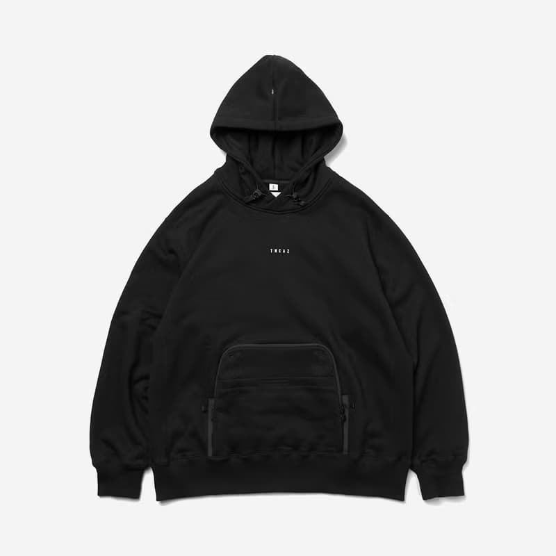 Tool Bag Hoodie工具袋針織連帽衛衣大學T 黑色/月桂色 多口袋