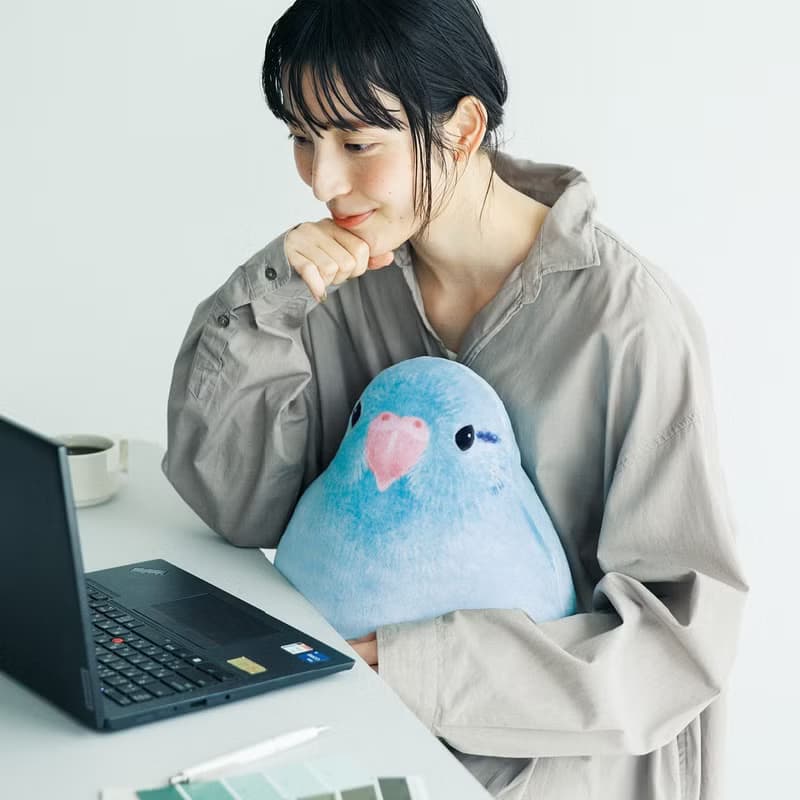 【YOU+MORE! x 小鳥部】軟Q可愛鸚鵡造型抱枕