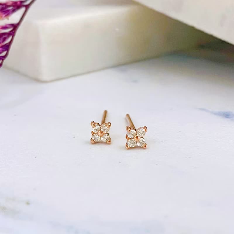 14K | 清新小花_耳環