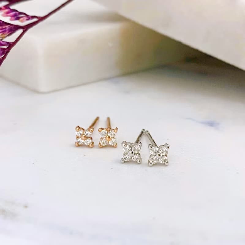 14K | 清新小花_耳環