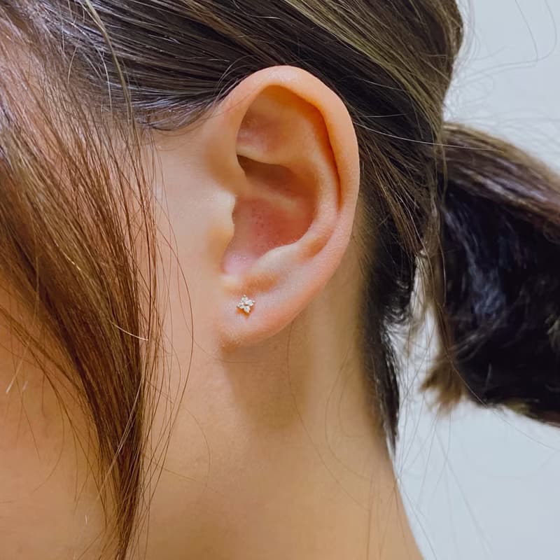 14K | 清新小花_耳環