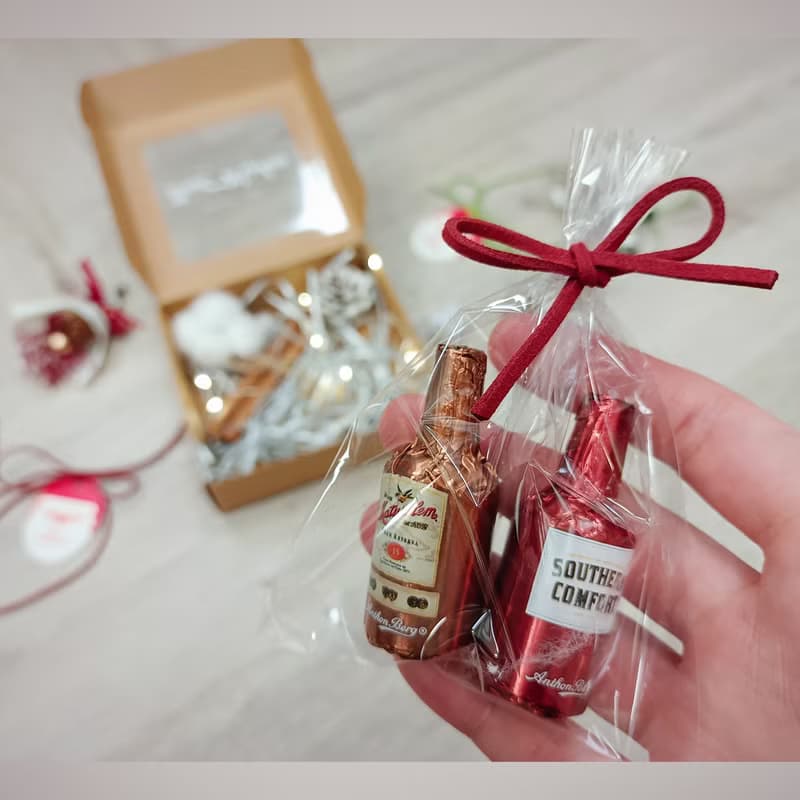 Best麋鹿香氛蠟燭 交換禮物盒 /附乾燥花束、LED燈、酒巧克力2入
