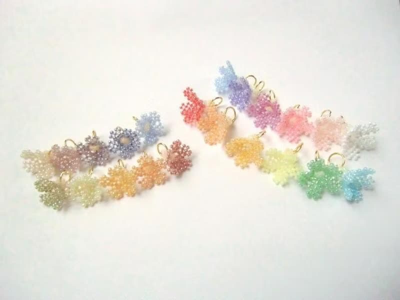 妖精の帽子 ドライフラワーカラー 10色セット　上品 洗練 繊細 レース 花 秋 カラフル シック グレイッシュカラー 花束 くす玉 薬玉 桜草 プリムラ 春