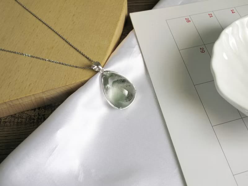 綠幽靈 925純銀【意象】【原件寄出】事業財富 異象水晶