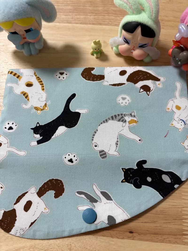 文青風優質萬用存摺袋 萌寵渡假中  魅力藍  美好夏季 禮物 收納