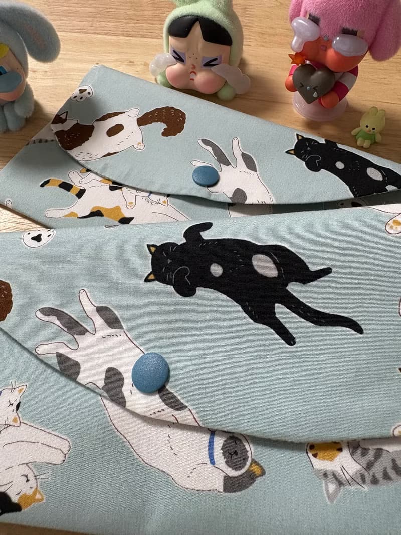 文青風優質萬用存摺袋 萌寵渡假中  魅力藍  美好夏季 禮物 收納