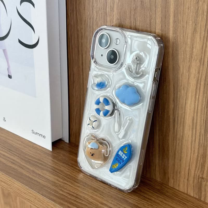 summer bear phone case