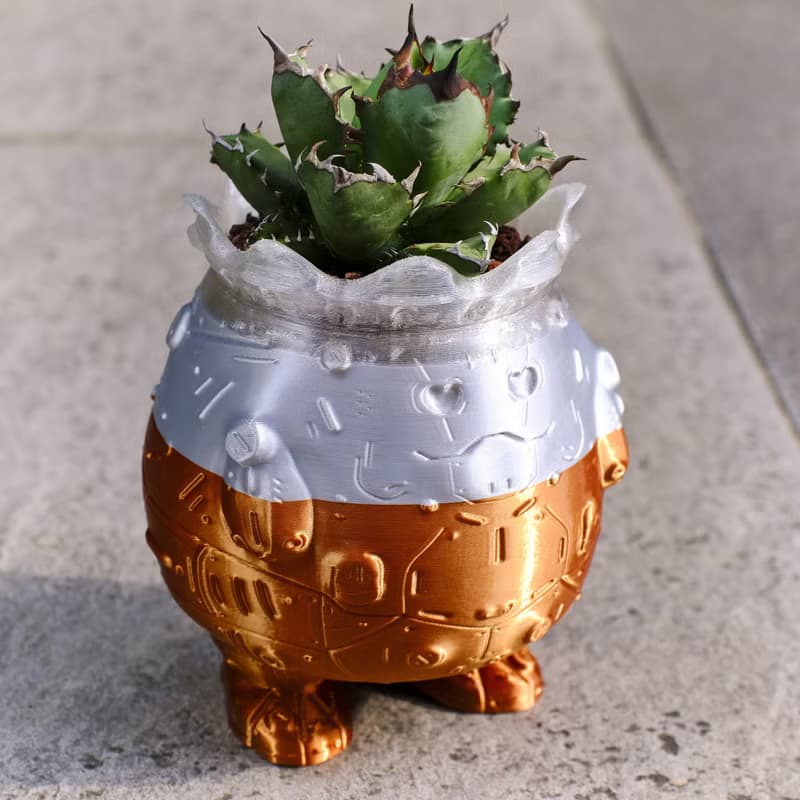 【肥蛋國王】植物盆器 3d列印盆器 原創設計 塊根盆 多肉盆 膠盆