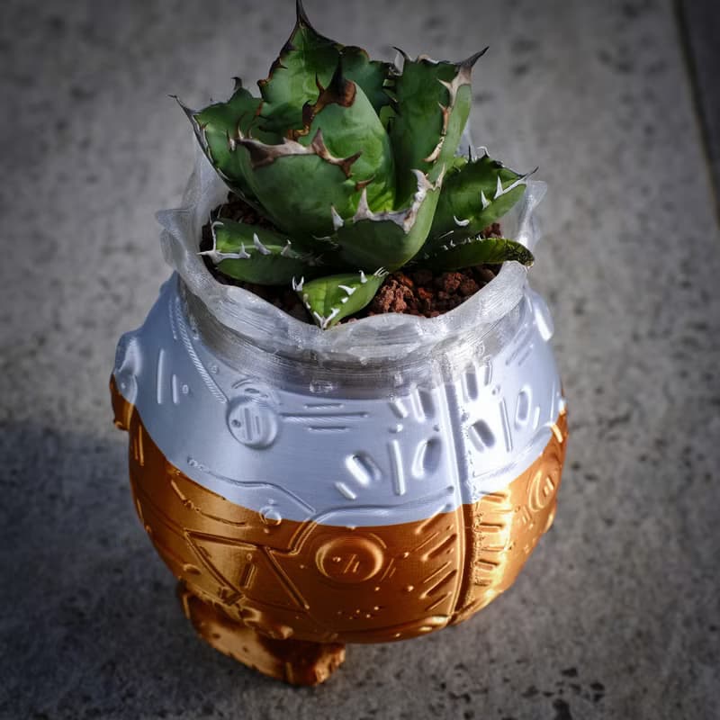 【肥蛋國王】植物盆器 3d列印盆器 原創設計 塊根盆 多肉盆 膠盆