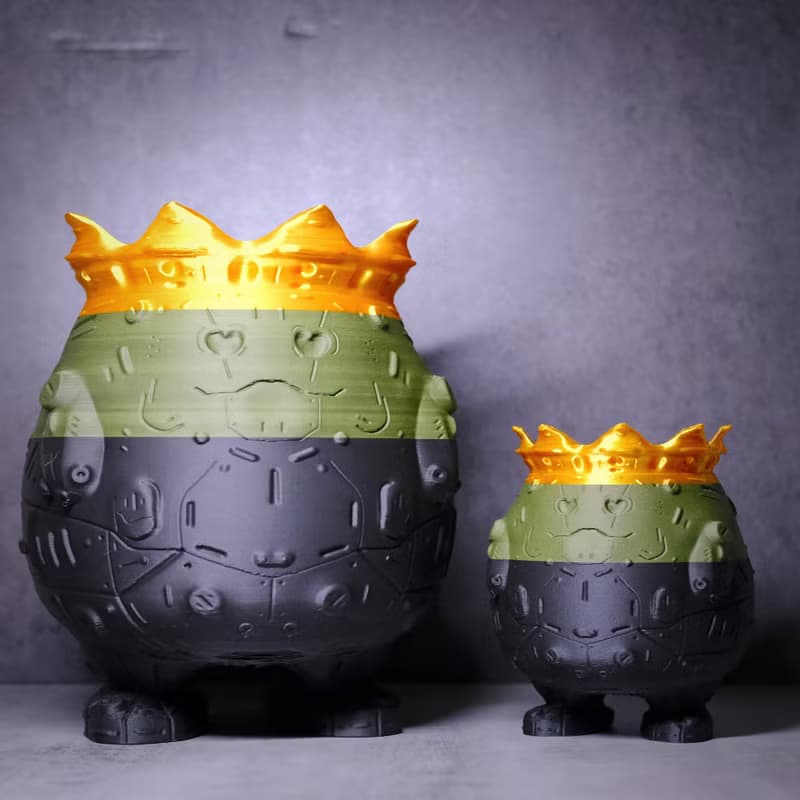 【肥蛋國王】植物盆器 3d列印盆器 原創設計 塊根盆 多肉盆 膠盆