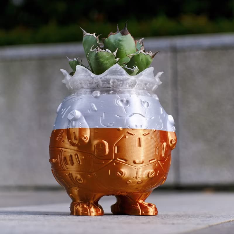 【肥蛋國王】植物盆器 3d列印盆器 原創設計 塊根盆 多肉盆 膠盆