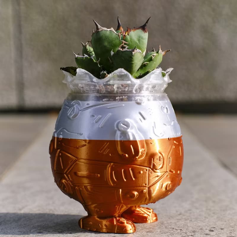 【肥蛋國王】植物盆器 3d列印盆器 原創設計 塊根盆 多肉盆 膠盆