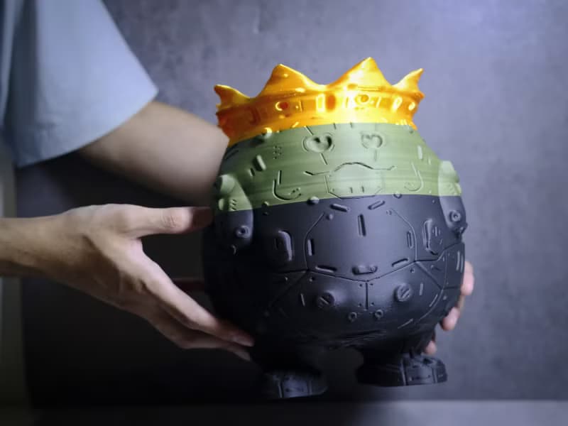 【肥蛋國王】植物盆器 3d列印盆器 原創設計 塊根盆 多肉盆 膠盆
