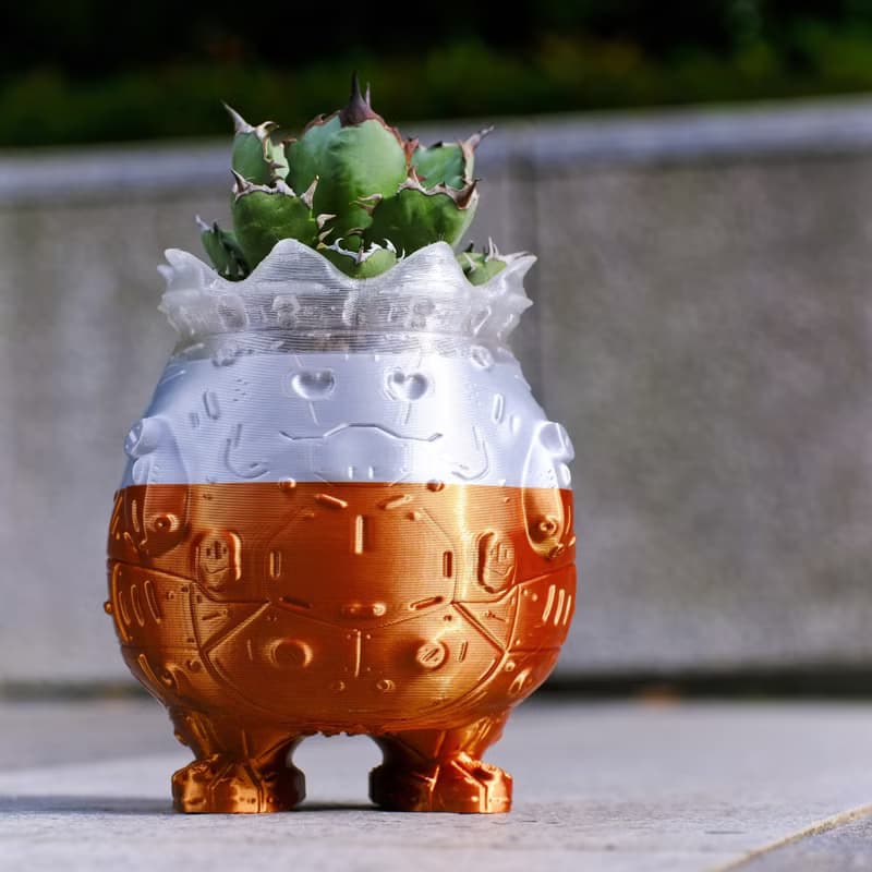 【肥蛋國王】植物盆器 3d列印盆器 原創設計 塊根盆 多肉盆 膠盆