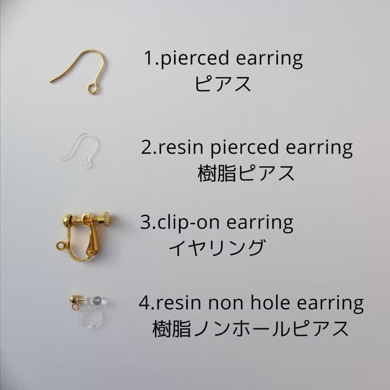 ピアス/ イヤリング　パステルイエロー