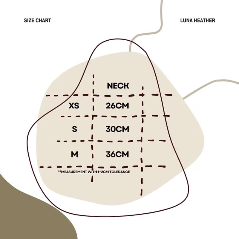 Zuuie Luna Heather 百搭寵物圍巾/頸圈 - 灰色