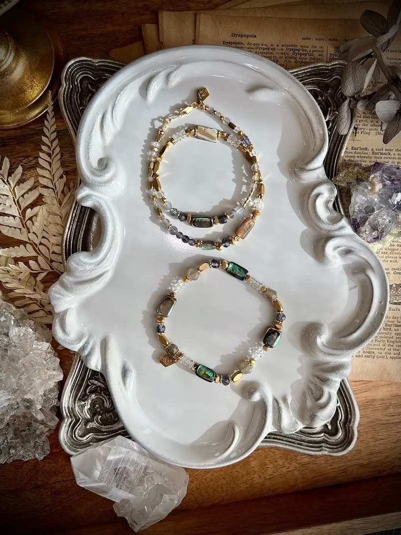 -432 Hz-天然水晶手鏈/黃銅手鍊