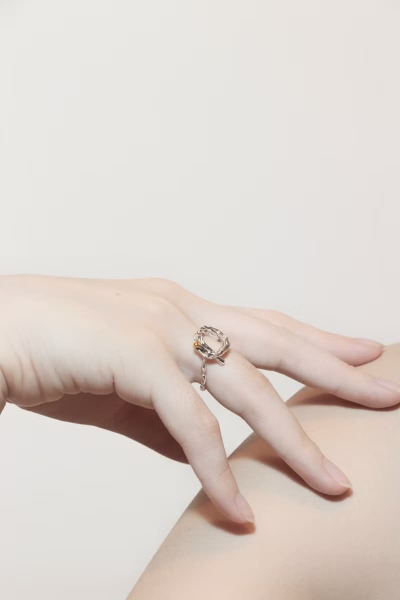 class a 橄欖珠珠 純銀鍊戒 rings